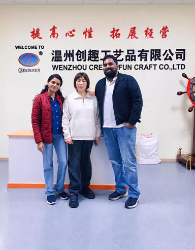 Ostjad kontrollisid Wenzhou Create Fun Craft Co., Ltd. tehase asukohta
